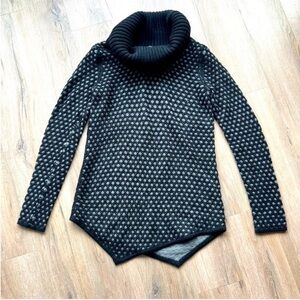Express Grey/Black Turtlenck Sweater